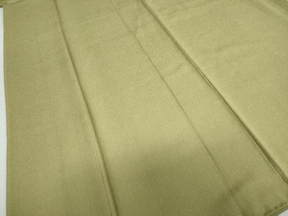 平和屋着物●上質な色無地　霞地紋　根岸色　正絹　逸品　DABC2961ud
