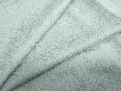 平和屋着物●上質な色無地　枝葉地紋　水浅葱色　正絹　逸品　DABC2963ud