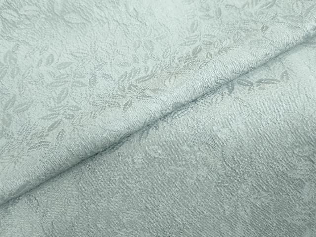 平和屋着物●上質な色無地　枝葉地紋　水浅葱色　正絹　逸品　DABC2963ud