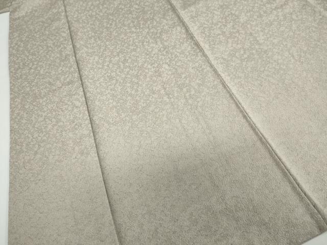 平和屋着物○上質な色無地 作家物 霞地紋 亜麻色 正絹 逸品
