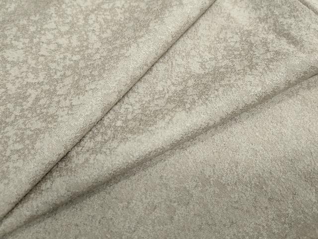 平和屋着物○上質な色無地 作家物 霞地紋 亜麻色 正絹 逸品