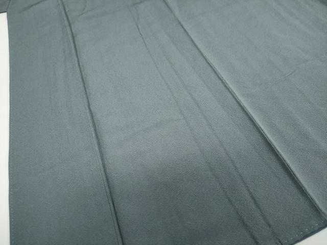 平和屋着物●上質な色無地　錆鼠色　正絹　逸品　DABC2968ud