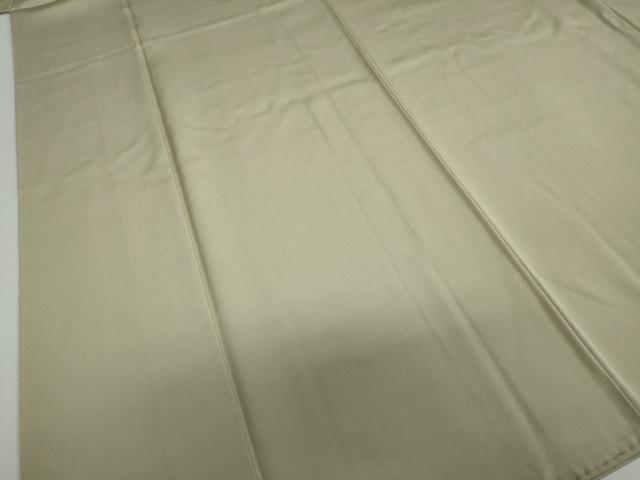 平和屋着物○上質な色無地 油色 正絹 逸品 DABC2970ud
