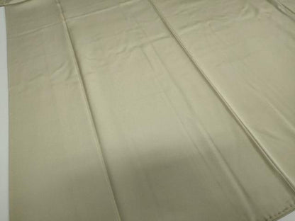 平和屋着物●上質な色無地　油色　正絹　逸品　DABC2970ud