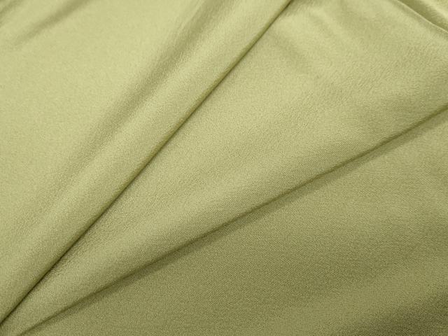 平和屋着物●上質な色無地　抹茶色　正絹　逸品　DABC2975ud 平和屋着物○上質な色無地 抹茶色 正絹 逸品 DABC2975ud