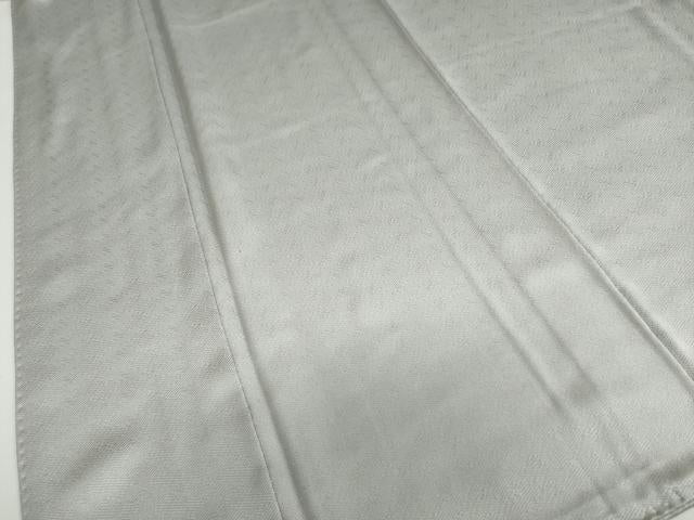 平和屋着物●上質な色無地　紗綾型地紋　銀鼠色　正絹　逸品　DABC2976ud