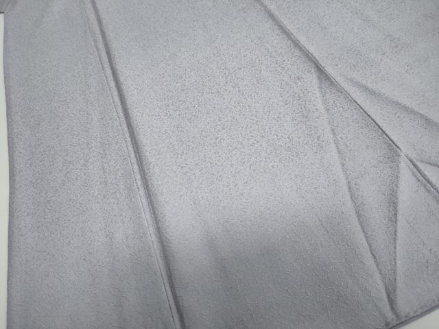 平和屋着物●上質な色無地　干割れ地紋　暁鼠色　正絹　逸品　DABC2979ud