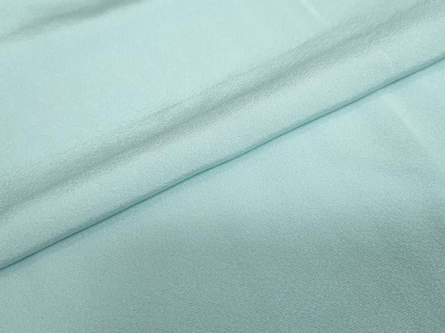 平和屋着物●上質な色無地　水色　正絹　逸品　DABC2980ud