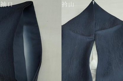平和屋着物●上質な色無地　作家物　赤ワインエキス染　霞地紋　褐返色　反端付き　正絹　逸品　DABC2987ud