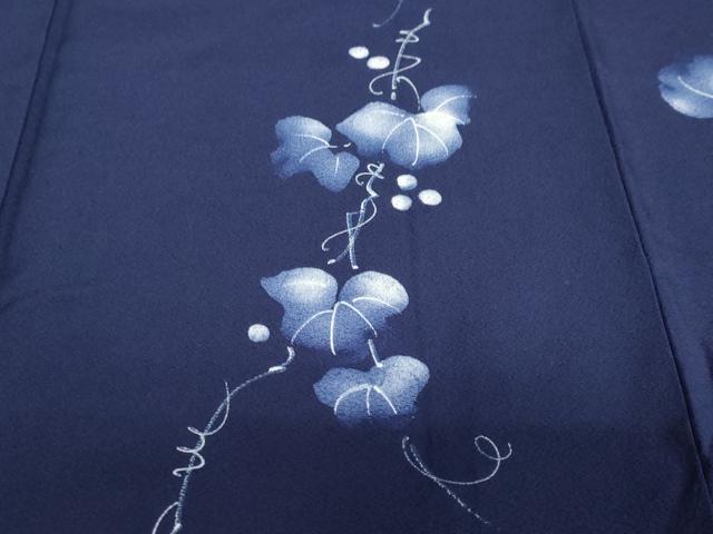 平和屋着物●上質な小紋　蔦の葉文　やまと誂製　正絹　逸品　DABC2993ud 平和屋着物○上質な小紋 蔦の葉文 やまと誂製 正絹 逸品