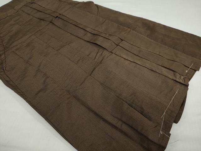 平和屋着物●男性　馬乗り袴　縞　正絹　逸品　DABC2998ud