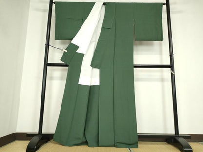 平和屋着物●上質な色無地　作家物　天鵞絨色　正絹　逸品　DABC3004az