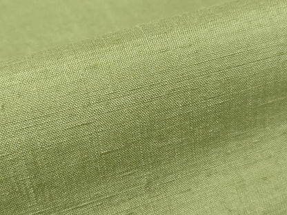 平和屋着物●本場真綿結城紬　色無地　柳染色　証紙付き　正絹　逸品　DABC3007az