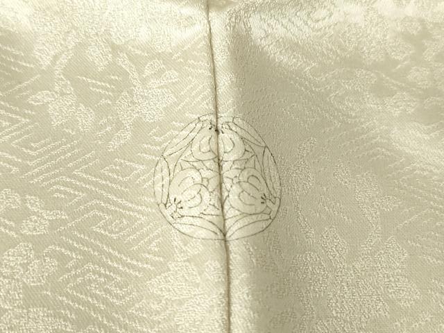 平和屋着物●訪問着　駒刺繍　吉祥花文　金彩　正絹　逸品　DABC3012az