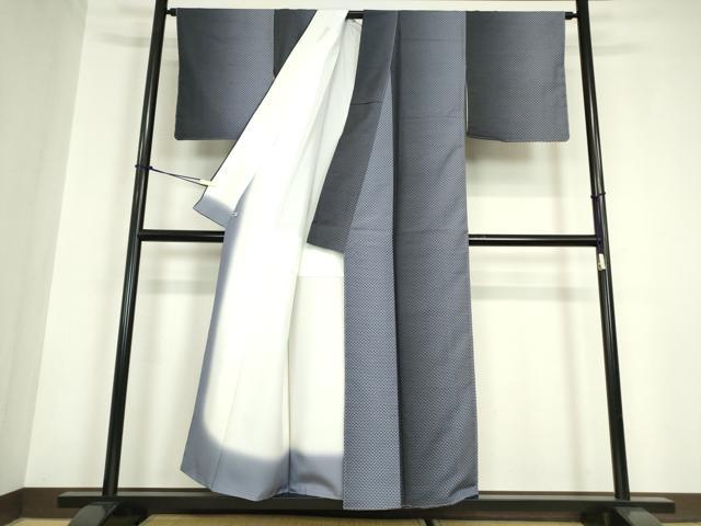 平和屋着物●江戸小紋　鱗文　さが美扱い　正絹　逸品　未使用　DABC3013az
