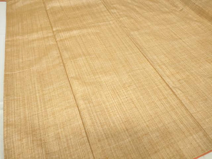 平和屋着物●上質な紬　格子　正絹　逸品　DABC3014az