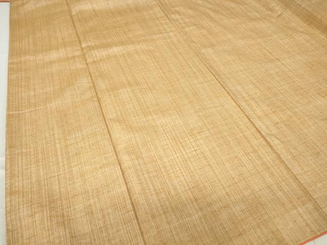 平和屋着物●上質な紬　格子　正絹　逸品　DABC3014az
