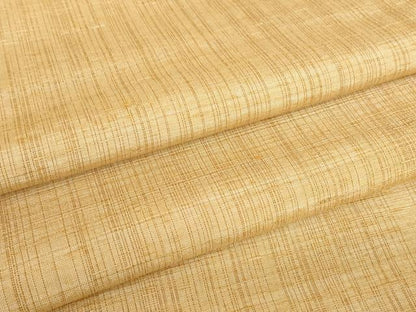 平和屋着物●上質な紬　格子　正絹　逸品　DABC3014az