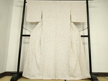 平和屋着物●上質な小紋　小花　酢漿草　正絹　逸品　未使用　DABC3015az