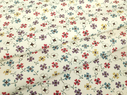 平和屋着物●上質な小紋　小花　酢漿草　正絹　逸品　未使用　DABC3015az