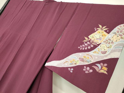 平和屋着物●越後十日町の一流染匠　桐屋・翠山工房　訪問着　絞り　辻が花　やまと誂製　正絹　逸品DABC3016az