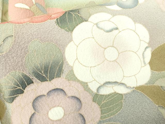 平和屋着物●染色作家　佐藤修平　訪問着　道長花文　暈し染め　金彩　正絹　逸品　未使用　DABC3029az