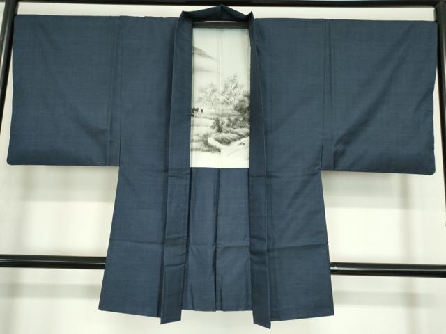 平和屋着物●男性　本場大島紬　アンサンブル　120亀甲　総詰め　正絹　逸品　DABC3034az