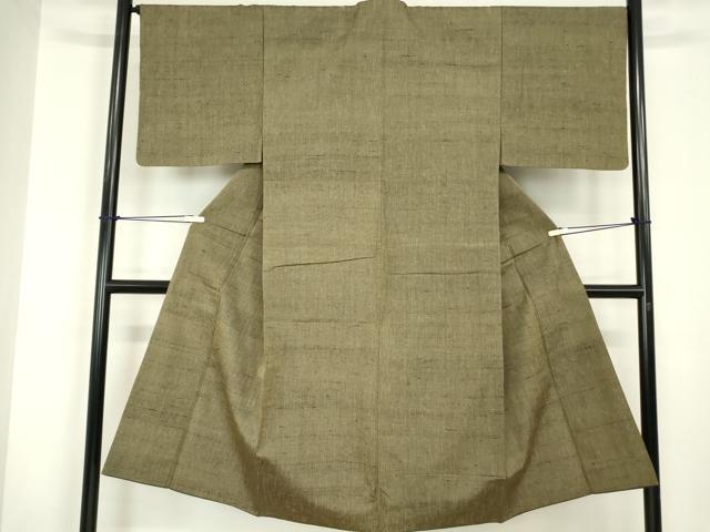 平和屋着物●男性　紬　アンサンブル　霞文　正絹　逸品　DABC3039az