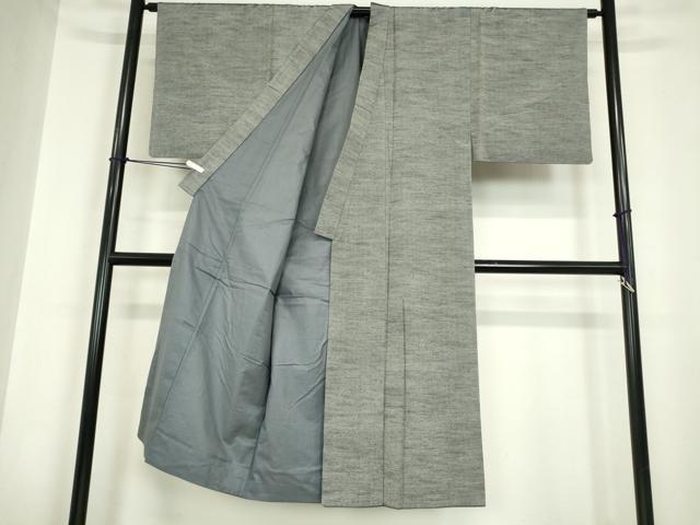 平和屋着物●男性　紬　アンサンブル　霞文　正絹　逸品　DABC3040az