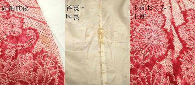 平和屋着物●豪華振袖　総絞り　舞花文　正絹　逸品　DABC3041az