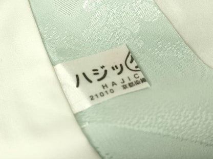平和屋着物●振袖用長襦袢　袷　雪輪御所車花文　暈し染め　正絹　逸品　未使用　DABC3043az