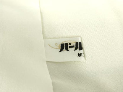 平和屋着物●上質な小紋　舞花文　ロング丈　正絹　逸品　未使用　DABC3044az