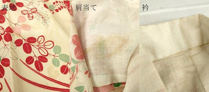 平和屋着物●アンティーク　大正ロマン　長襦袢　単衣　吉祥花文　正絹　逸品　DABC3053az