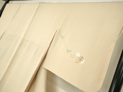 平和屋着物●本加賀友禅作家　金丸充夫　訪問着　枝花文　正絹　逸品　DABC3056az