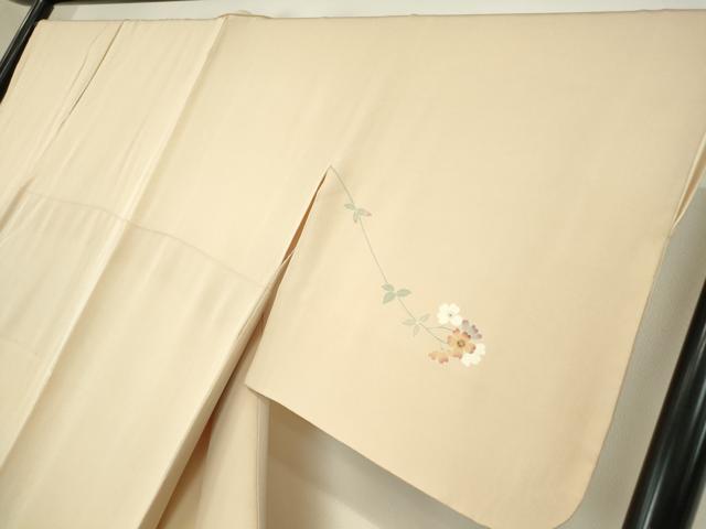 平和屋着物●本加賀友禅作家　金丸充夫　訪問着　枝花文　正絹　逸品　DABC3056az