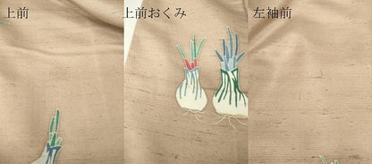 平和屋着物●訪問着　白山紬　友禅　作家物　成物　正絹　逸品　DABC3060az