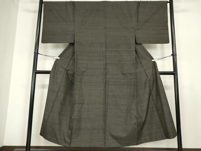 平和屋着物●男性　紬　アンサンブル　80亀甲　正絹　逸品　DABC3065az