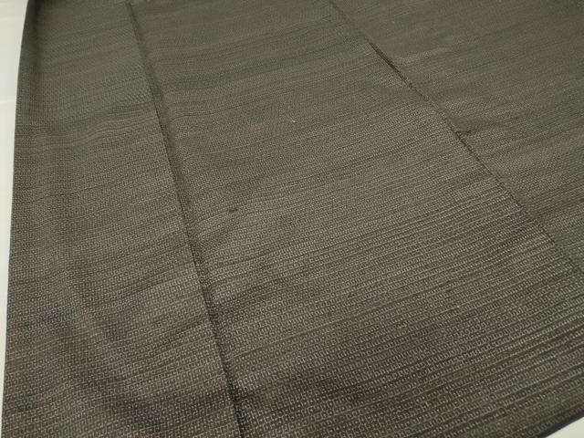 平和屋着物●男性　紬　アンサンブル　80亀甲　正絹　逸品　DABC3065az