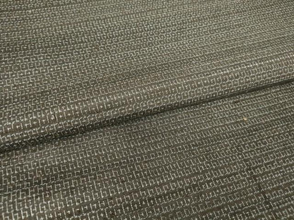平和屋着物●男性　紬　アンサンブル　80亀甲　正絹　逸品　DABC3065az