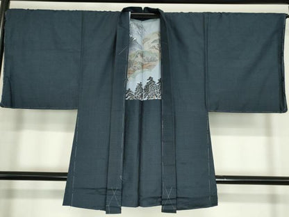 平和屋着物●男性　本場大島紬　アンサンブル　100亀甲　総詰め　正絹　逸品　未使用　DABC3068az
