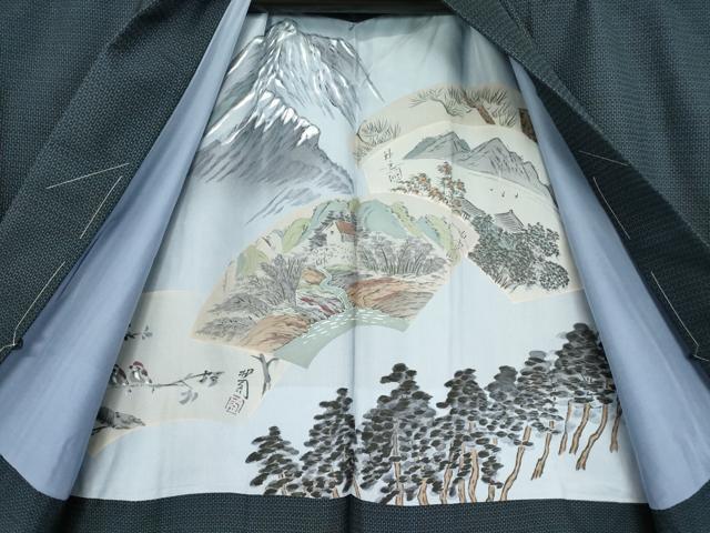 平和屋着物●男性　本場大島紬　アンサンブル　100亀甲　総詰め　正絹　逸品　未使用　DABC3068az