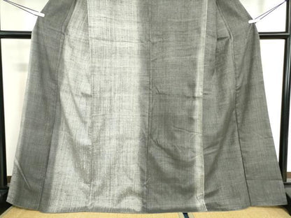 平和屋着物●訪問着　紬地　霞文　正絹　逸品　DABC3069az