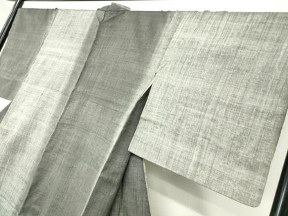 平和屋着物●訪問着　紬地　霞文　正絹　逸品　DABC3069az
