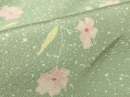 平和屋着物●上質な小紋　草花文　正絹　逸品　DABC3072az