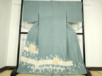平和屋着物●豪華色留袖　正倉院花文　金彩　やまと金ラベル　正絹　逸品　未使用　DABC3189az