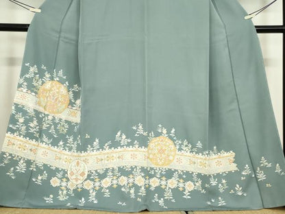 平和屋着物●豪華色留袖　正倉院花文　金彩　やまと金ラベル　正絹　逸品　未使用　DABC3189az