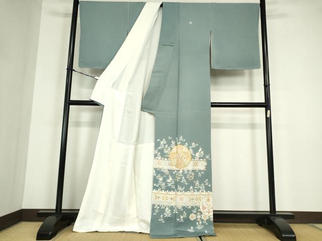 平和屋着物●豪華色留袖　正倉院花文　金彩　やまと金ラベル　正絹　逸品　未使用　DABC3189az