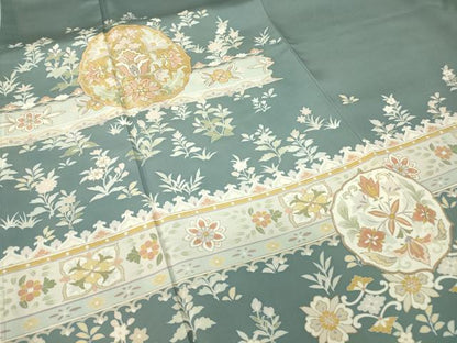 平和屋着物●豪華色留袖　正倉院花文　金彩　やまと金ラベル　正絹　逸品　未使用　DABC3189az