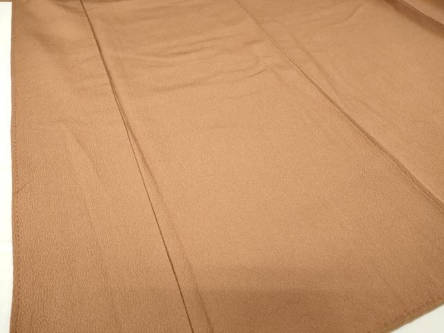 平和屋着物●上質な色無地　遠州茶色　正絹　逸品　DABC3190az
