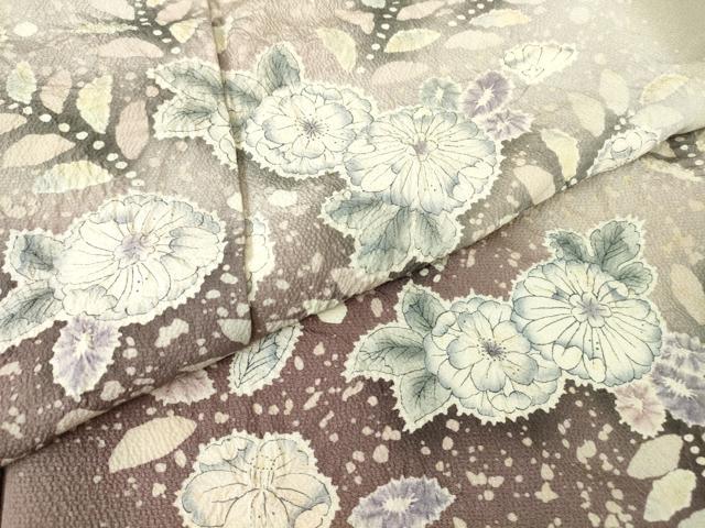 平和屋着物●訪問着　作家物　絞り　辻が花　暈し染め　ロング丈　正絹　逸品　DABC3197az
